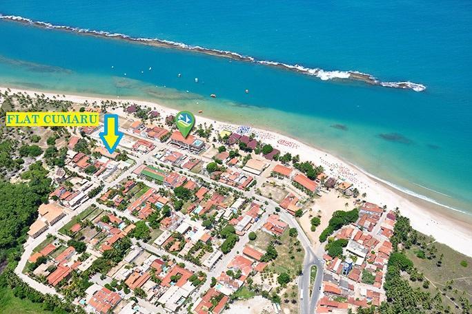 Flat Cumaru, ap 210, vista para o mar na Praia do Frances Praia do Francês Exterior foto